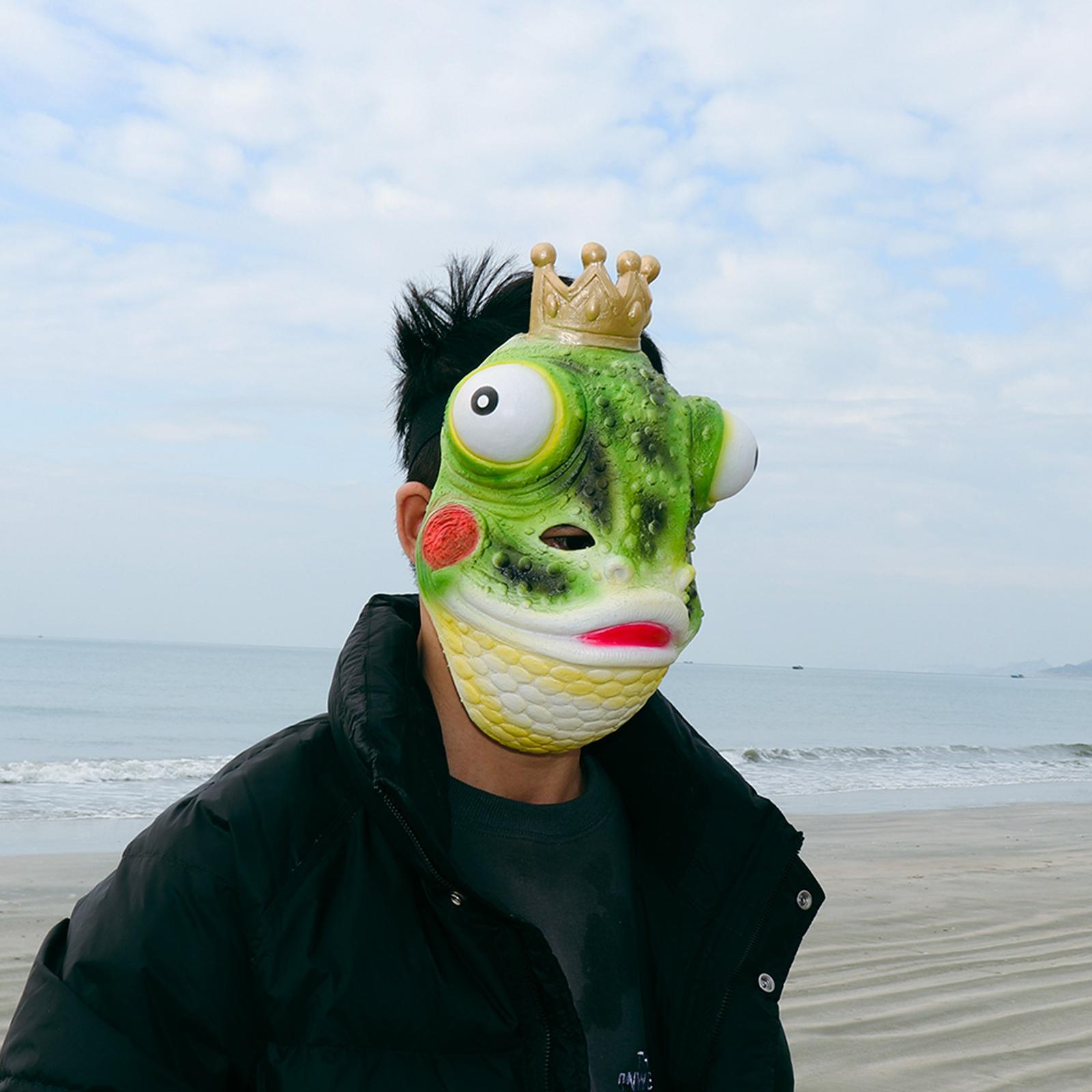 Frog Face Cover Role Play Adults Costume Accessories Animal