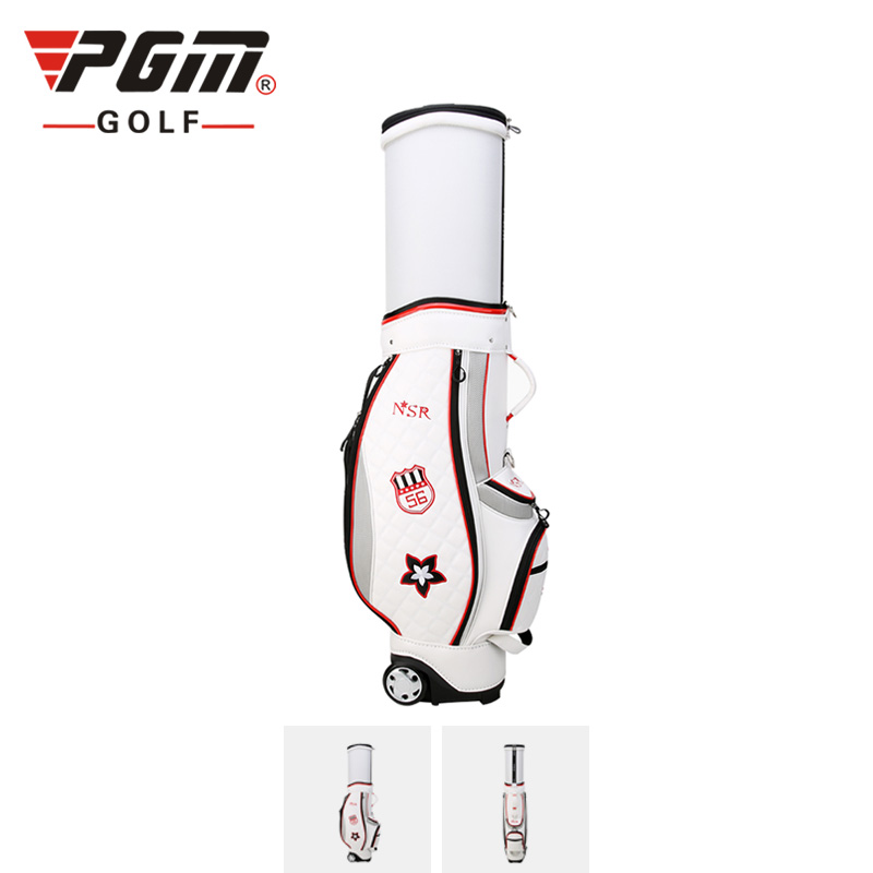 TÚI GẬY GOLF NỮ FULLSET NẮP CỨNG - PGM QB057 MICROFIBER RETRACTABLE FLOWER PRINTING GOLF BAG