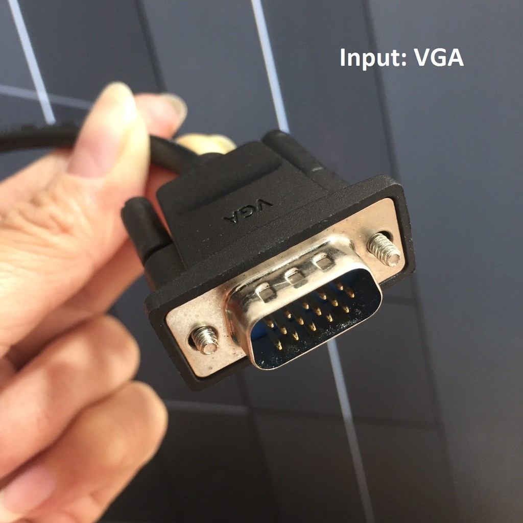 [ VGA Male ra HDMI Female ] Đầu chuyển đổi tín hiệu VGA ra HDMI Vention ACNB - Hàng chính hãng