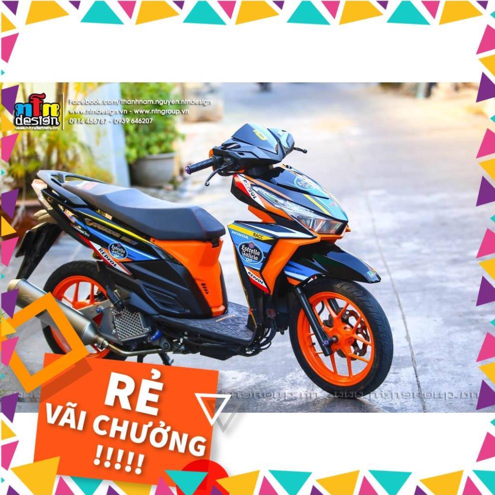 Tem Rời Vario Mẫu Cam Đen