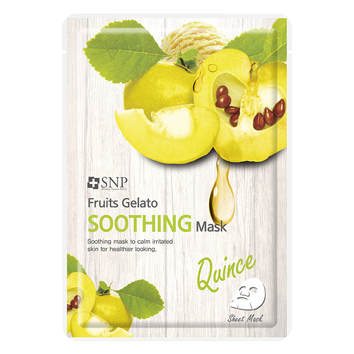 Combo 10 Mặt Nạ Lê Dưỡng Mịn Da Nhạy Cảm SNP Fruits Gelato Soothing Mask