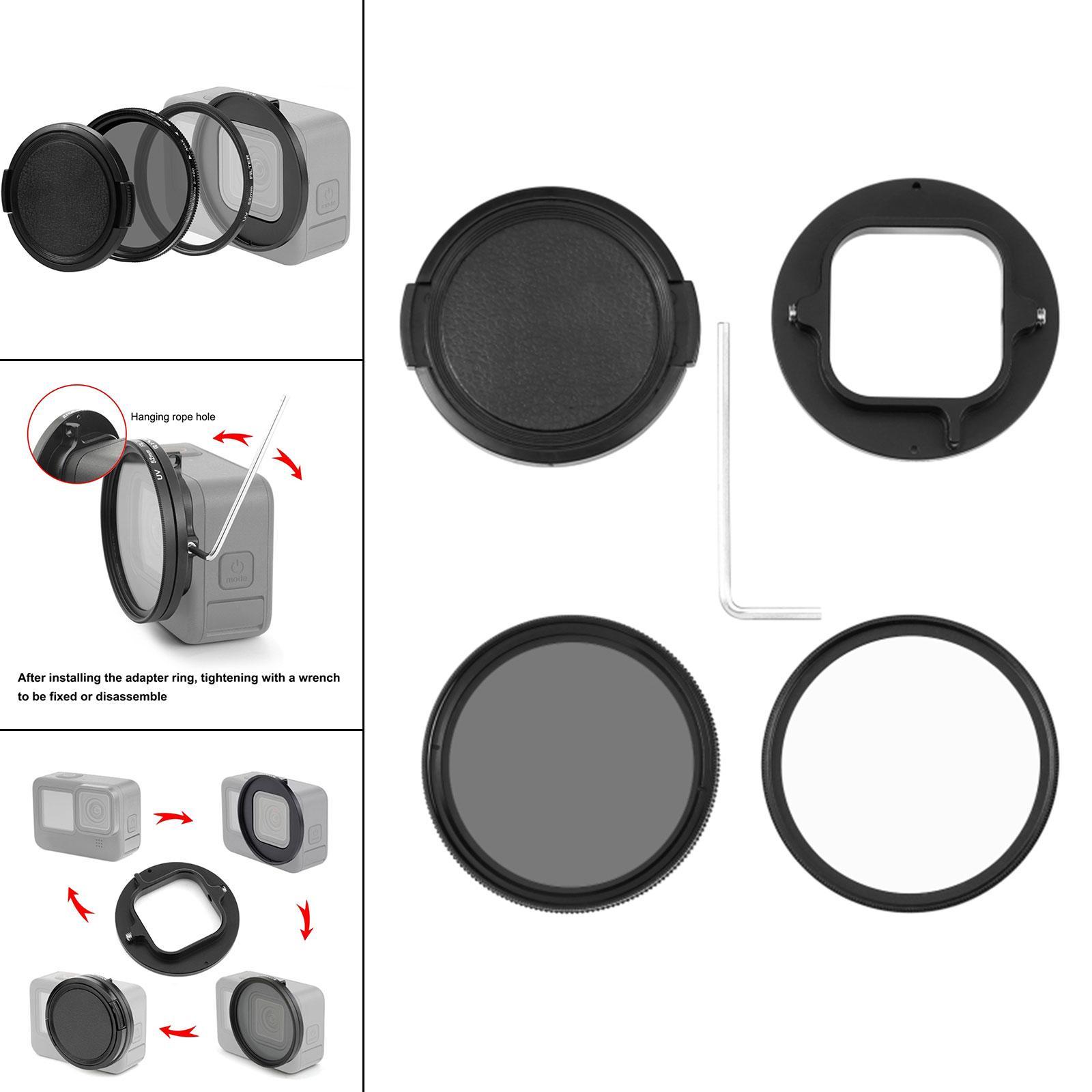 52mm Lens Filter Adapter , Easy to Install Practical Spare Parts for Hero11 10