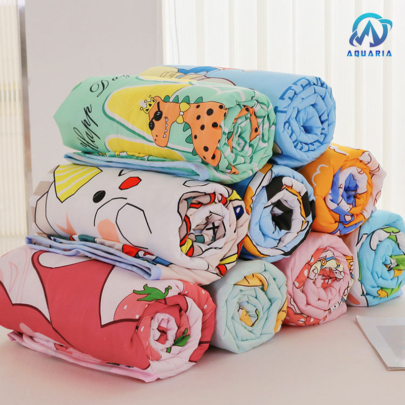 Chăn Ngủ Trưa Văn Phòng, Chăn Du Lịch Gấp Gọn, Chăn Cho Bé Đi Học Hình Dễ Thương Mẫu Màu Ngẫu Nhiên 1mx1.4m