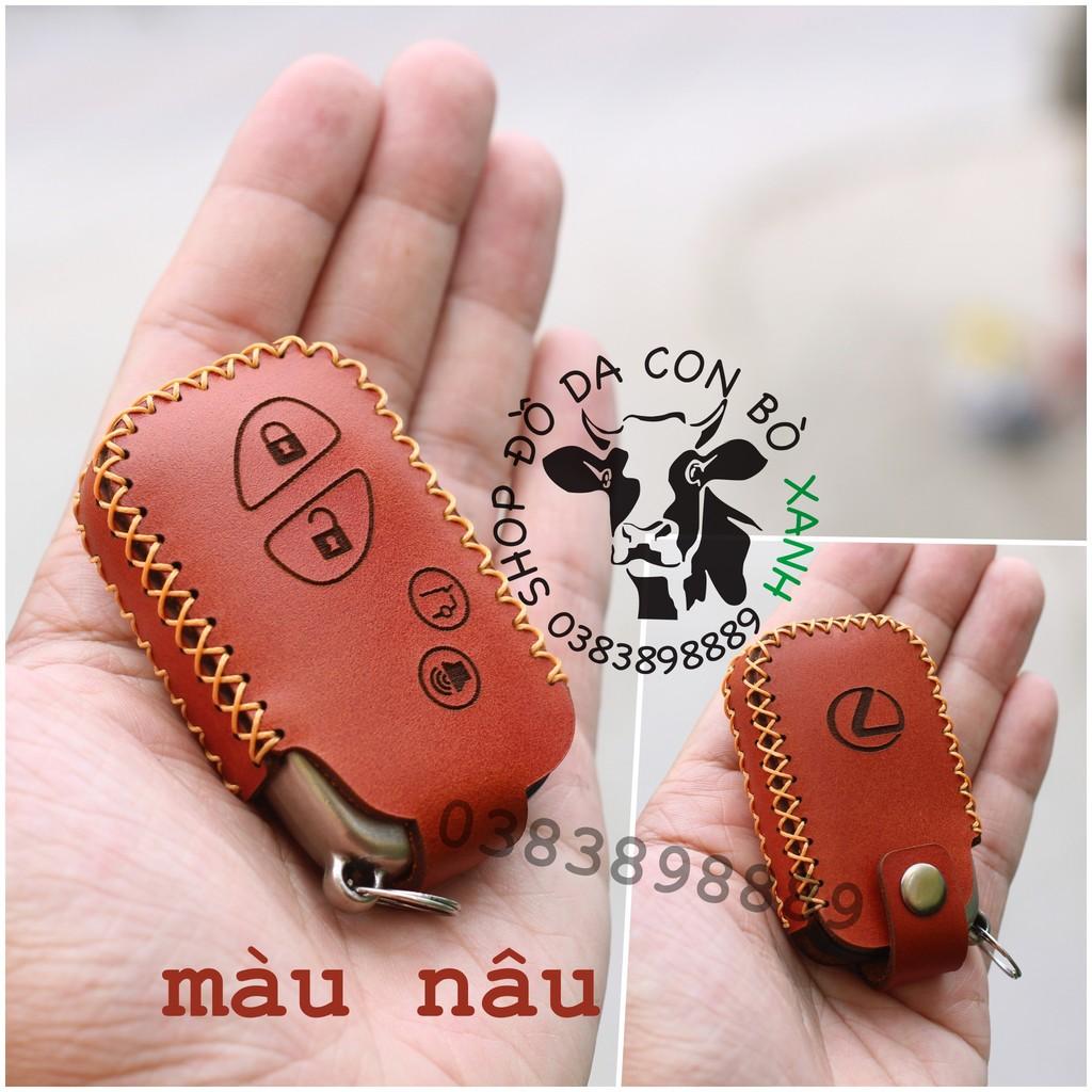 Bao da dành cho chìa khoá Lexus handmade da thật 001