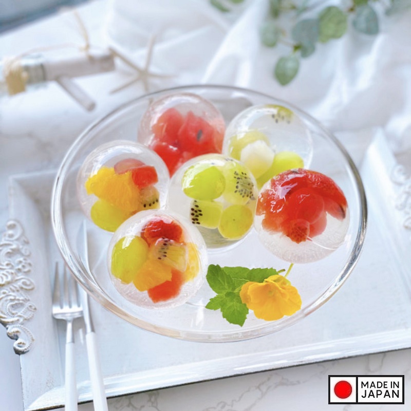 Combo Khuôn làm đá tròn 03 viên size lớn Kokubo Yukipon - Hàng nội địa Nhật Bản | Made in Japan|