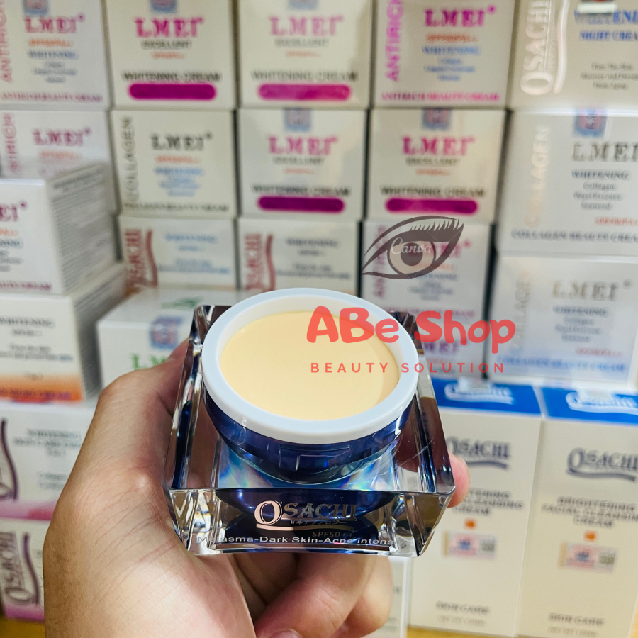 KEM O'SACHI XANH - XOÁ THÂM NÁM - TÁI TẠO DA - O'SACHI WHITENING MELASMA 20G