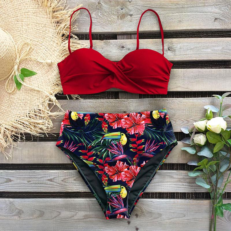 Bikini Gợi Cảm 2021 Đồ Bơi Nữ Quần Áo Bơi Nữ Thông Đẩy Lên Bikini Bộ Cao Cấp Quần Bơi Xù Lông Áo Tắm