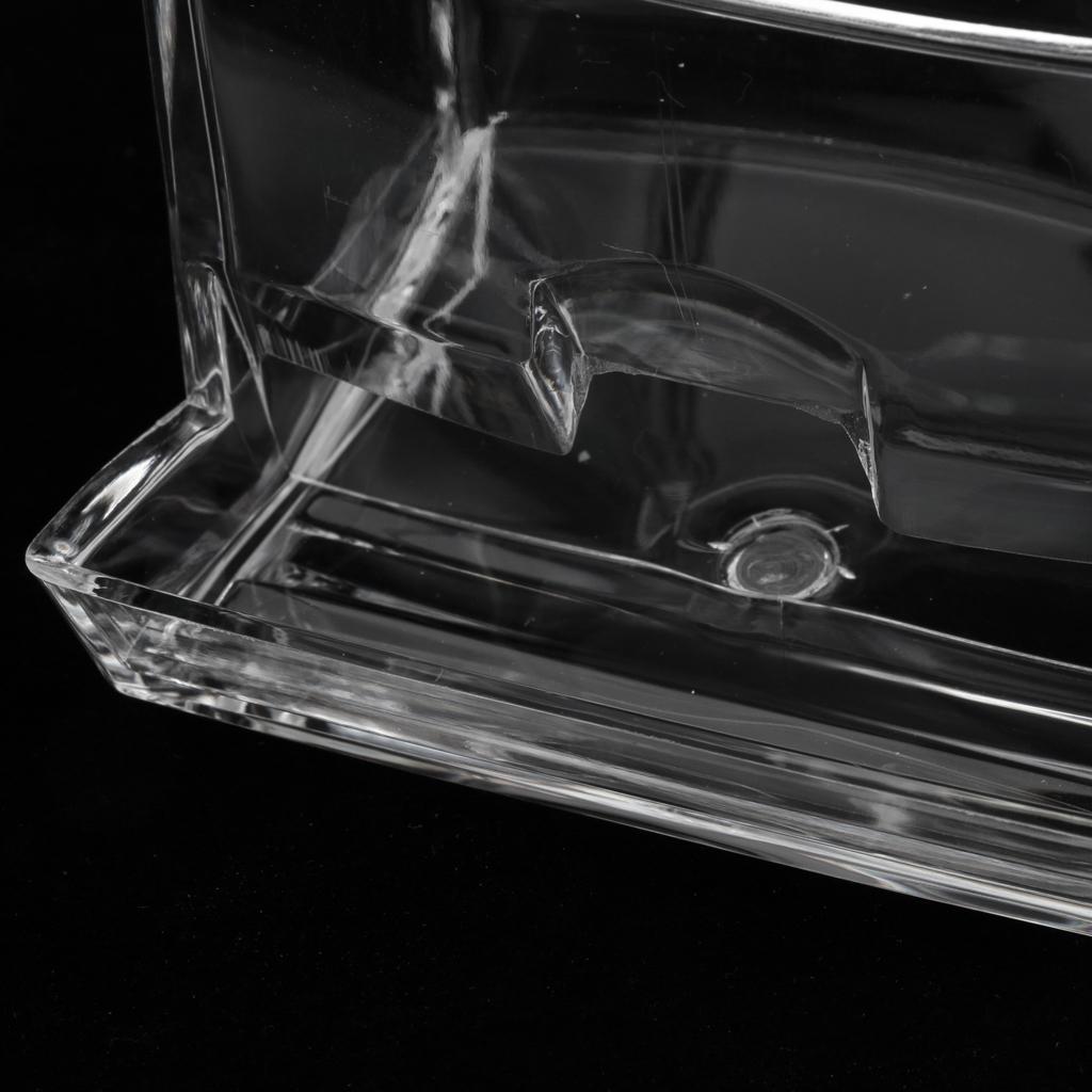 Clear Cotton Ball and Swab Holder Organizer Storage Box- Premium Quality Acrylic Round Container Makeup Pads Swab Holder Case