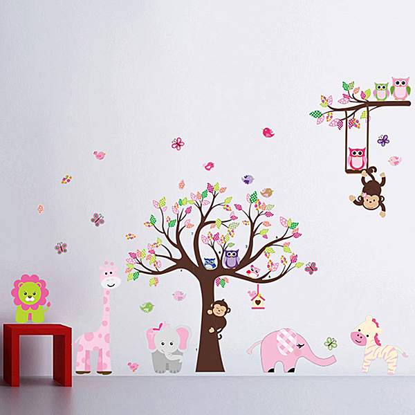Decal Dán Tường Vườn Thú To DB040