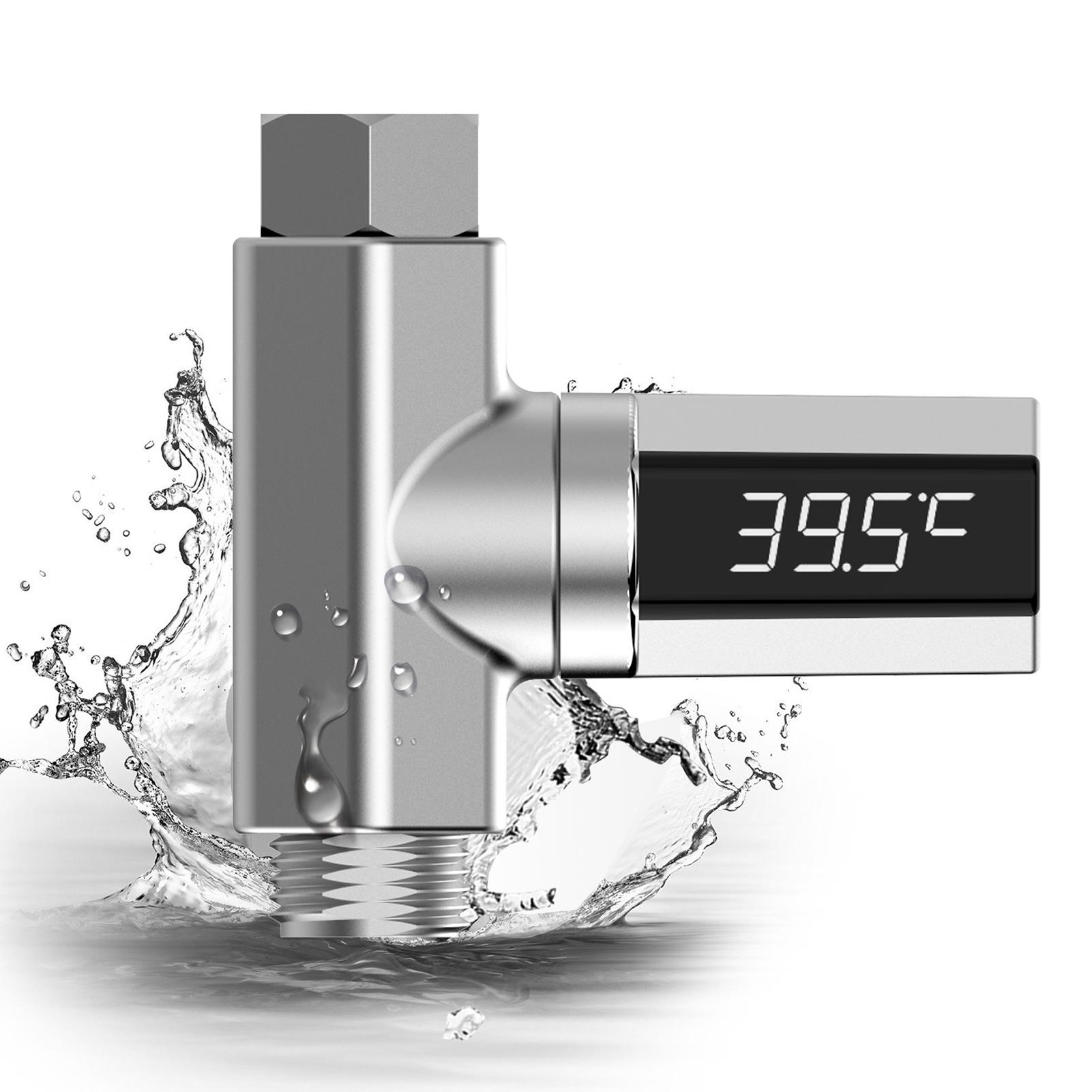 Nhiệt kế vòi sen màn hình led , van cảm biến nhiệt độ máy nước nóng