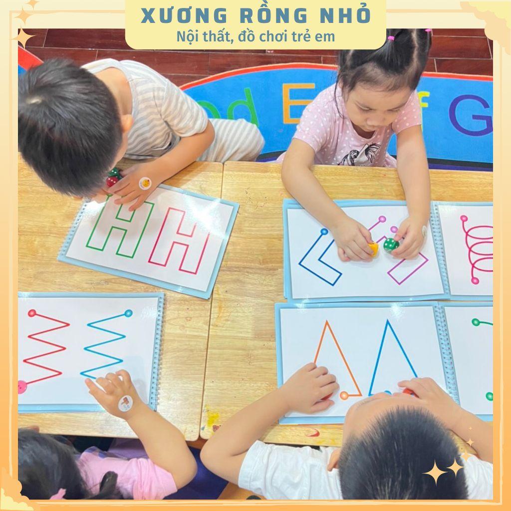 Học Liệu Montessori Phát triển và Cân bằng não trái não phải cho con - Xương Rồng Nhỏ