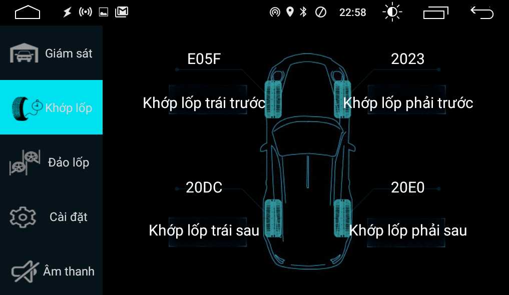 Thiết Bị Cảm Biến Áp Suất Lốp Trong TPMS Dành Cho Ô Tô Màn Hình DVD Android TNS601
