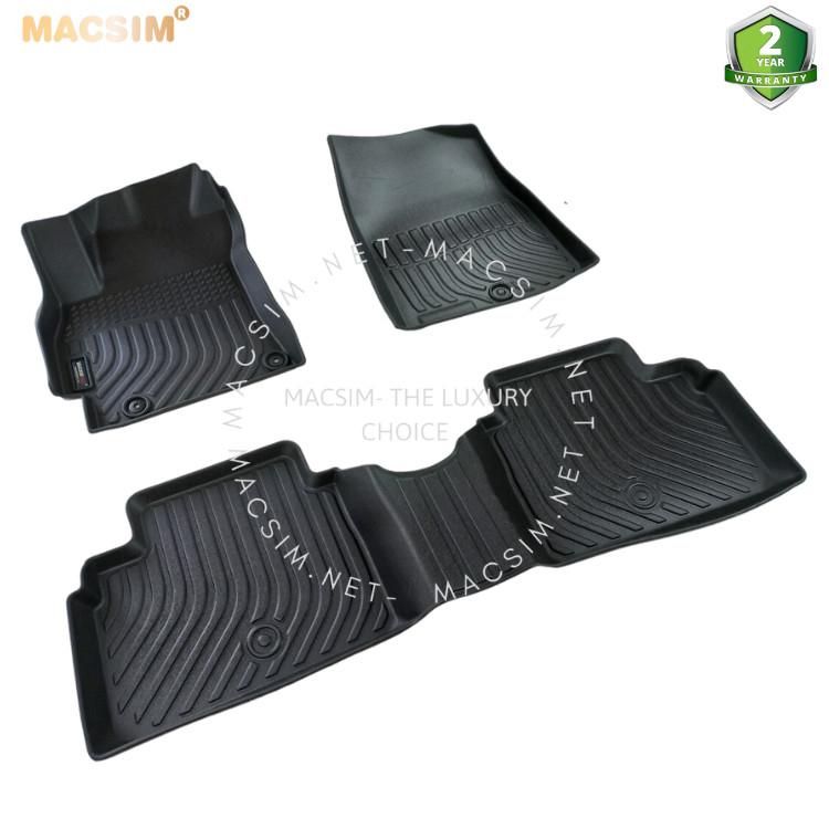 Thảm lót sàn xe ô tô Hyundai Elantra 2023+ sd Nhãn hiệu Macsim chất liệu nhựa TPE cao cấp màu đen