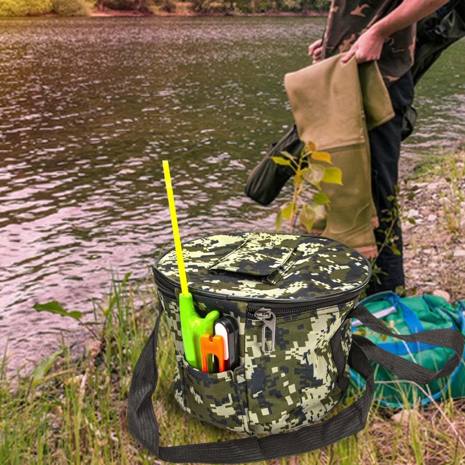 Fishing Tackle Bag Storage Bag Case Organizer Handbag Water Resistant Portable Carrier Fishing Accessories Bag