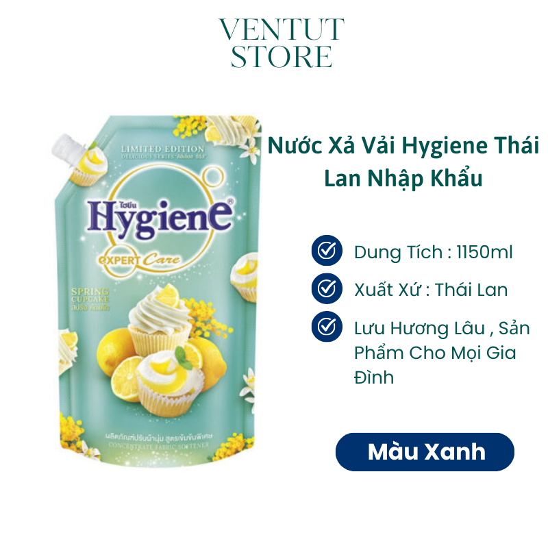 Nước xả vải Hygiene Thái Lan đậm đặc Túi 1150ml