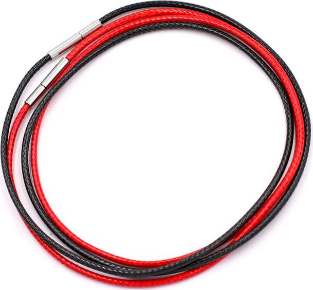 Combo 2 sợi dây vòng cổ cao su - đen + đỏ DCSEO1