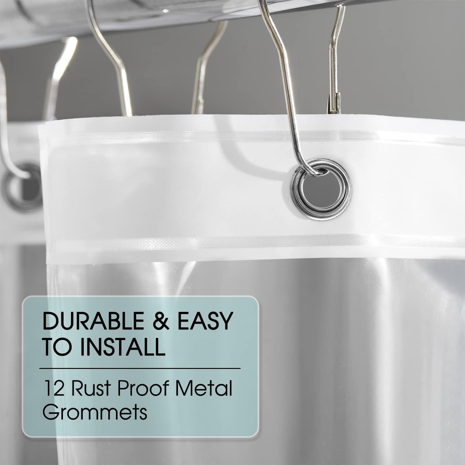 Lớp lót rèm tắm trong suốt -180*200 cm lớp lót vòi hoa sen nhẹ cho rèm tắm phòng tắm