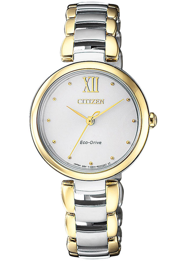 Đồng Hồ Nữ Citizen Dây Thép Không Gỉ EM0534-80A - Mặt Trắng (Sapphire)