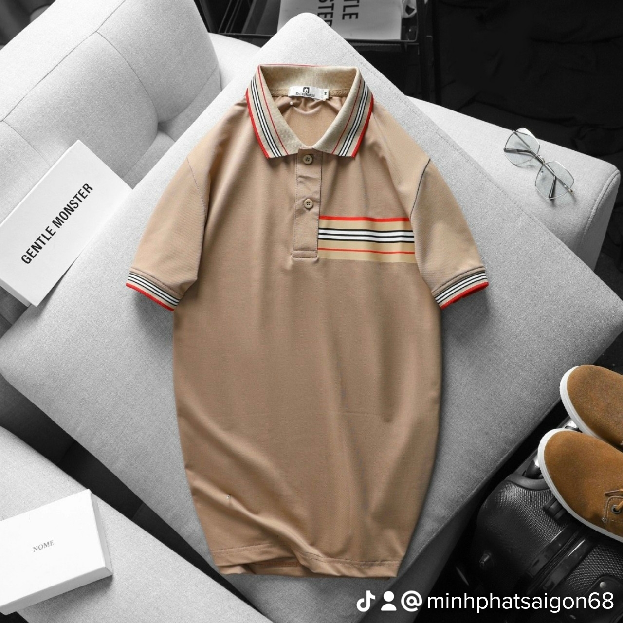 Áo thun nam polo cổ trụ xuất khẩu bé có bigsize xxxl