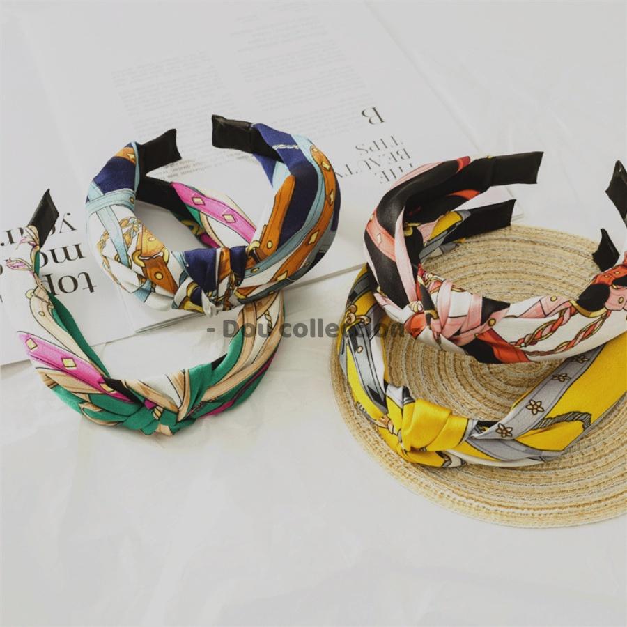 Băng đô cài tóc nữ đẹp lụa satin sang trọng gọng nhựa phong cách Hàn Quốc nhiều màu - Mã CT016