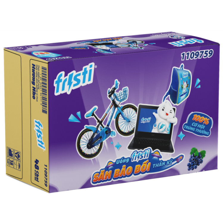 Thùng Fristi Hương Nho 48x80ml