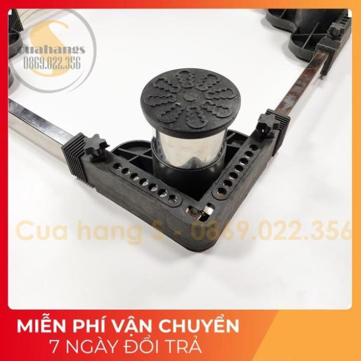 Chân máy giặt - Kệ máy giặt - Chân đế kê máy giặt tủ lạnh cao cấp chống rung trụ inox chắc chắn 