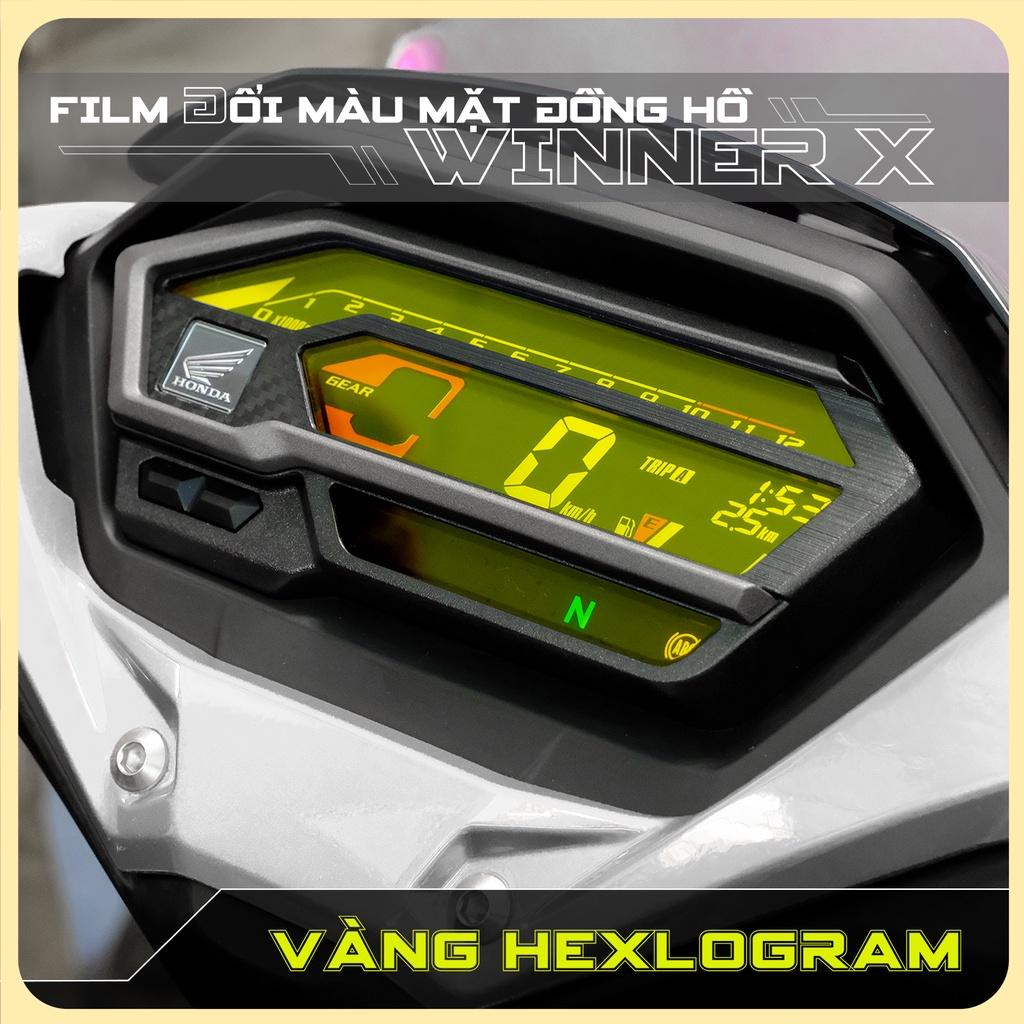 Miếng dán mặt đồng hồ dành cho xe Winner X màu vàng Gold