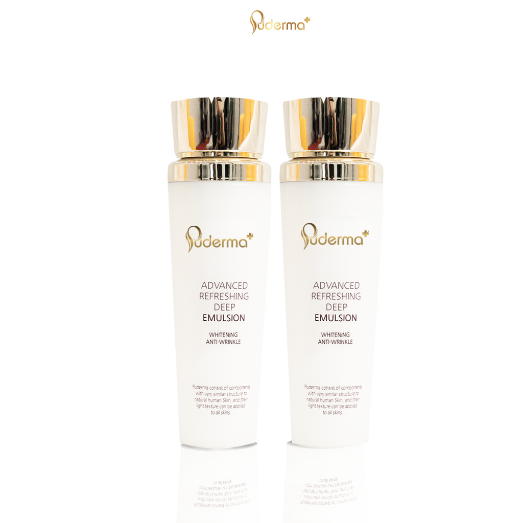 Sữa Dưỡng PUDERMA ADVANCED REFRESHING DEEP EMULSION: Trắng da, chống lão hóa, giảm mụn, thâm, sạm.