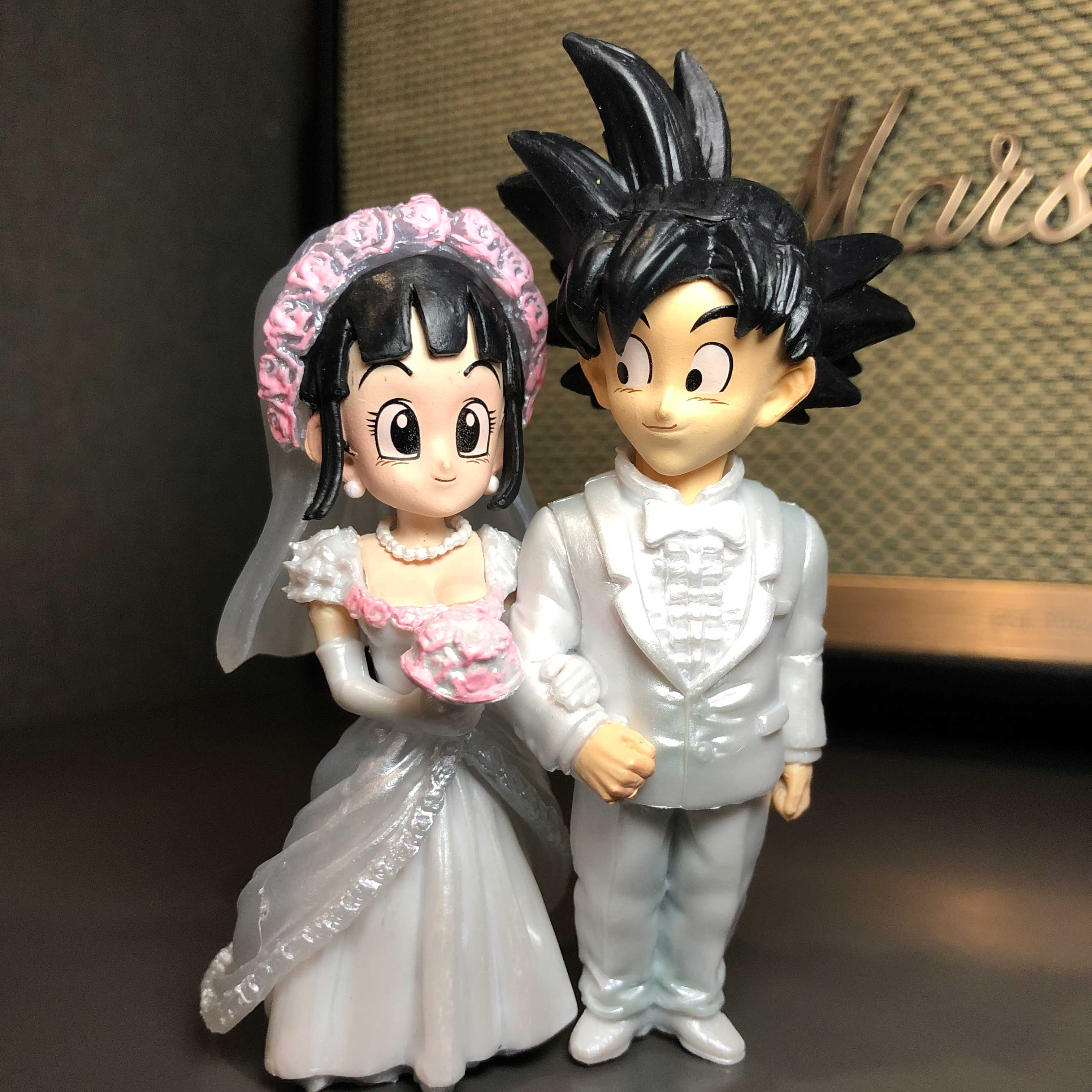 Mô hình đám cưới Goku và Chichi 9 cm  - Dragon Ball