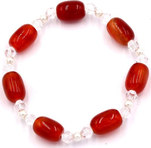Chuỗi tay đá thạch anh đỏ FSOT14