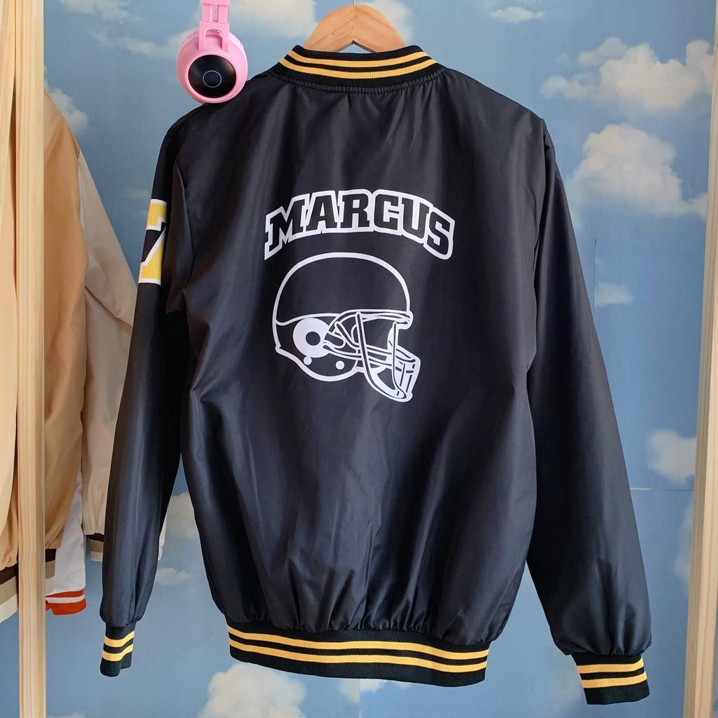 Áo Khoác kiểu dù Bomber unisex form rộng nam nữ 2 lớp MARCUS