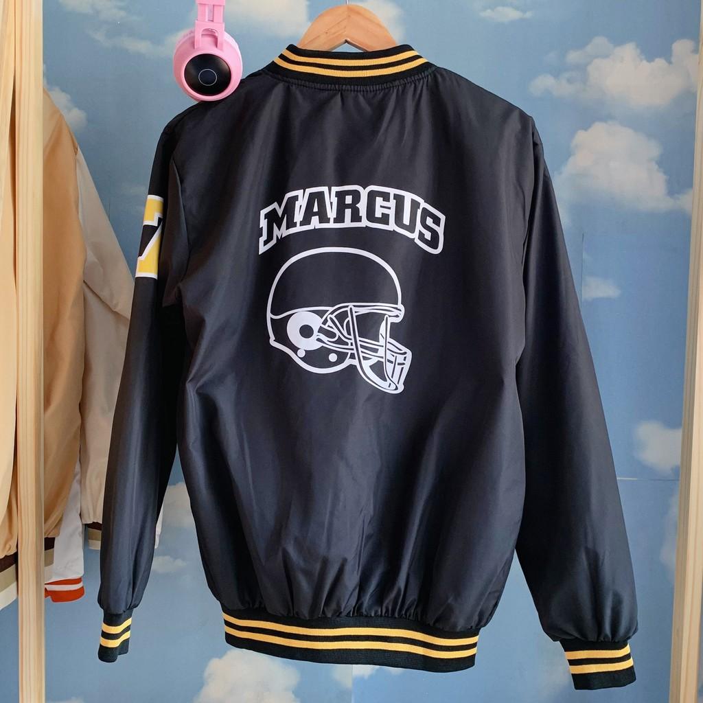 Áo Khoác kiểu dù Bomber unisex form rộng nam nữ 2 lớp MARCUS (Kèm ảnh thật Shop tự chụp)