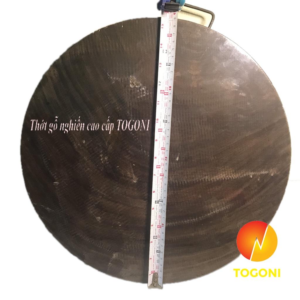 THỚT GỖ NGHIẾN không tâm đường kính 39cm dày 5.5 cm