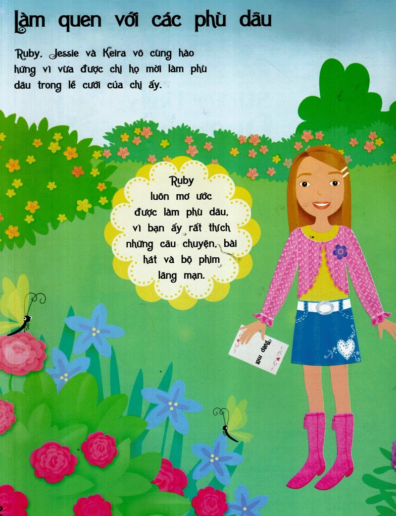 Sách Dán Hình Sáng Tạo Trang Phục Búp Bê - Phù Dâu Xinh Đẹp