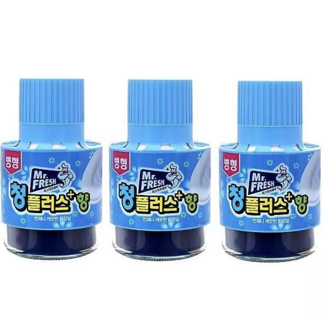 Combo 3 Cốc thả bồn cầu tẩy xanh toilet Hàn Quốc Mr Fresh 180g hương ngàn hoa