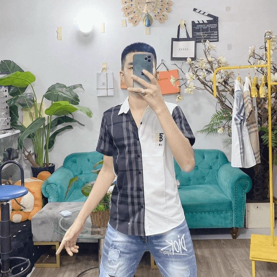 ÁO SƠ MI NAM CARO TAY NGẮN THỜI TRANG LUXURY NAM SIÊU HOT CHO CÁC ANH EM THỜI TRANG NAM 1986