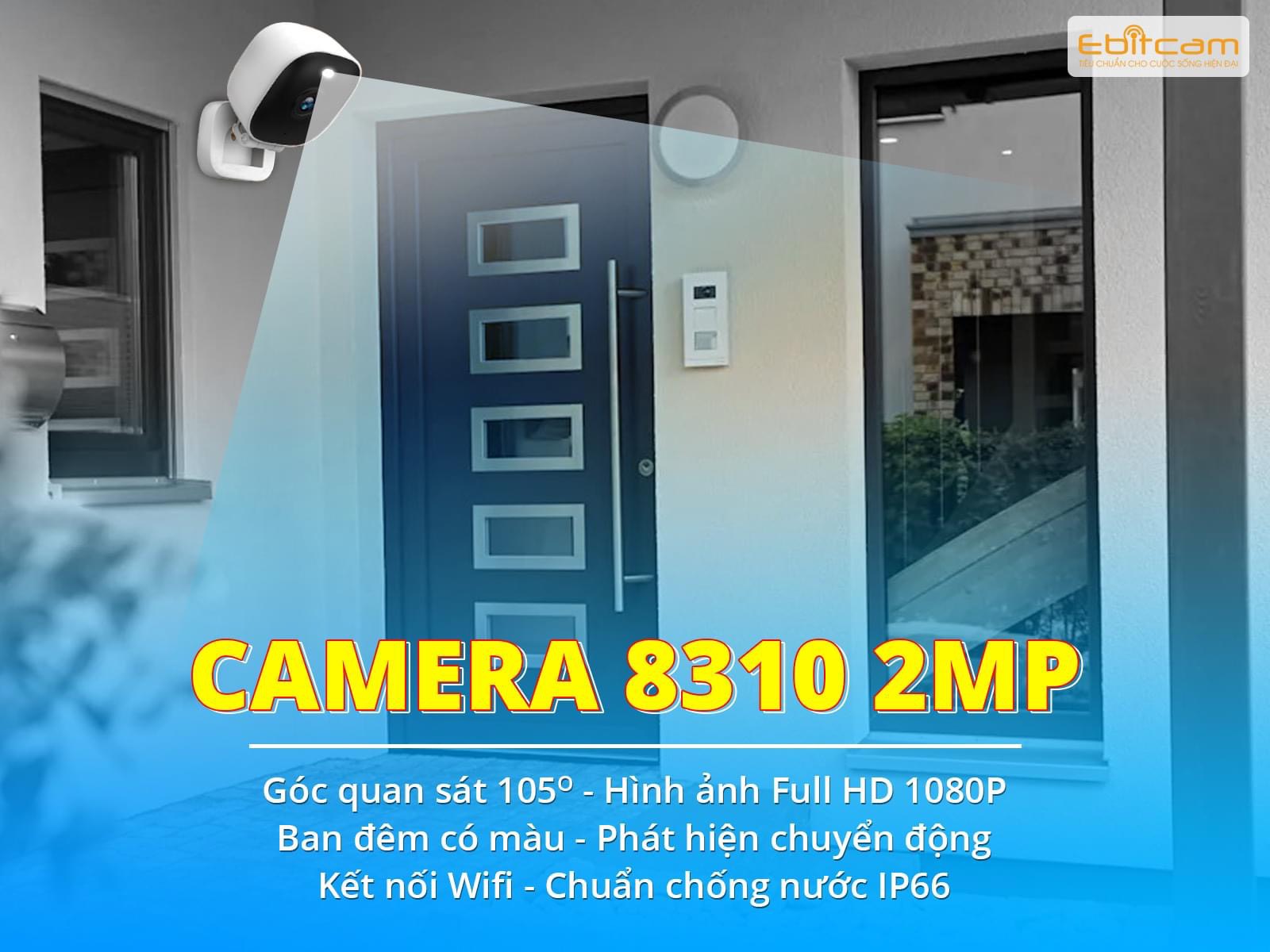Camera Wifi Ngoài Trời Ebitcam 8310 2MP - Hàng Chính Hãng