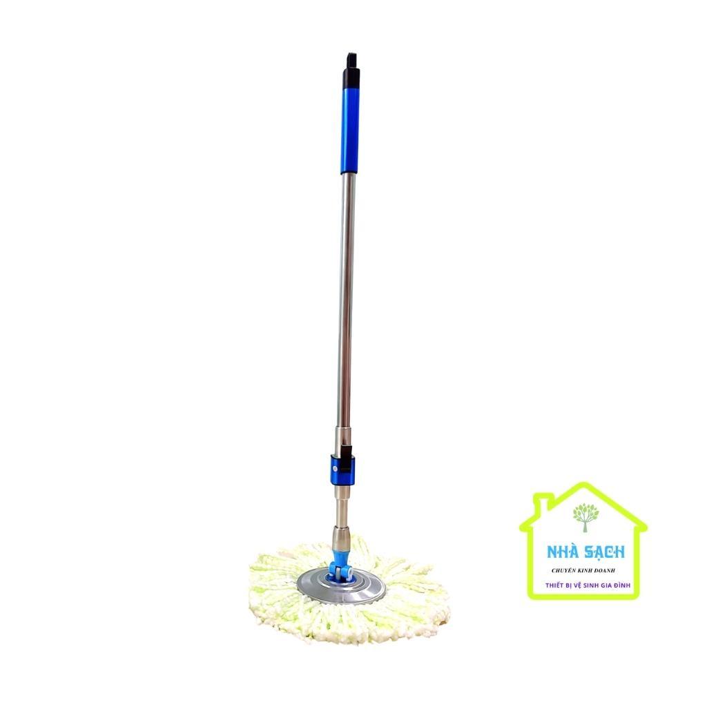 Cây Lau Nhà 360 Độ Inox Thái Lan T09 Plus  Kèm Bông Lau Nhà, Cây Lau Nhà Thông Minh Bông Tròn Đa Năng.