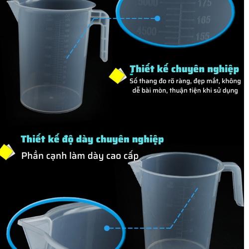 Ca đong định lượng 250ML có chia vạch bằng nhựa trong suốt cao cấp đồ dùng ly đong pha chế sữa,nước nhỏ gọn tiện lợi