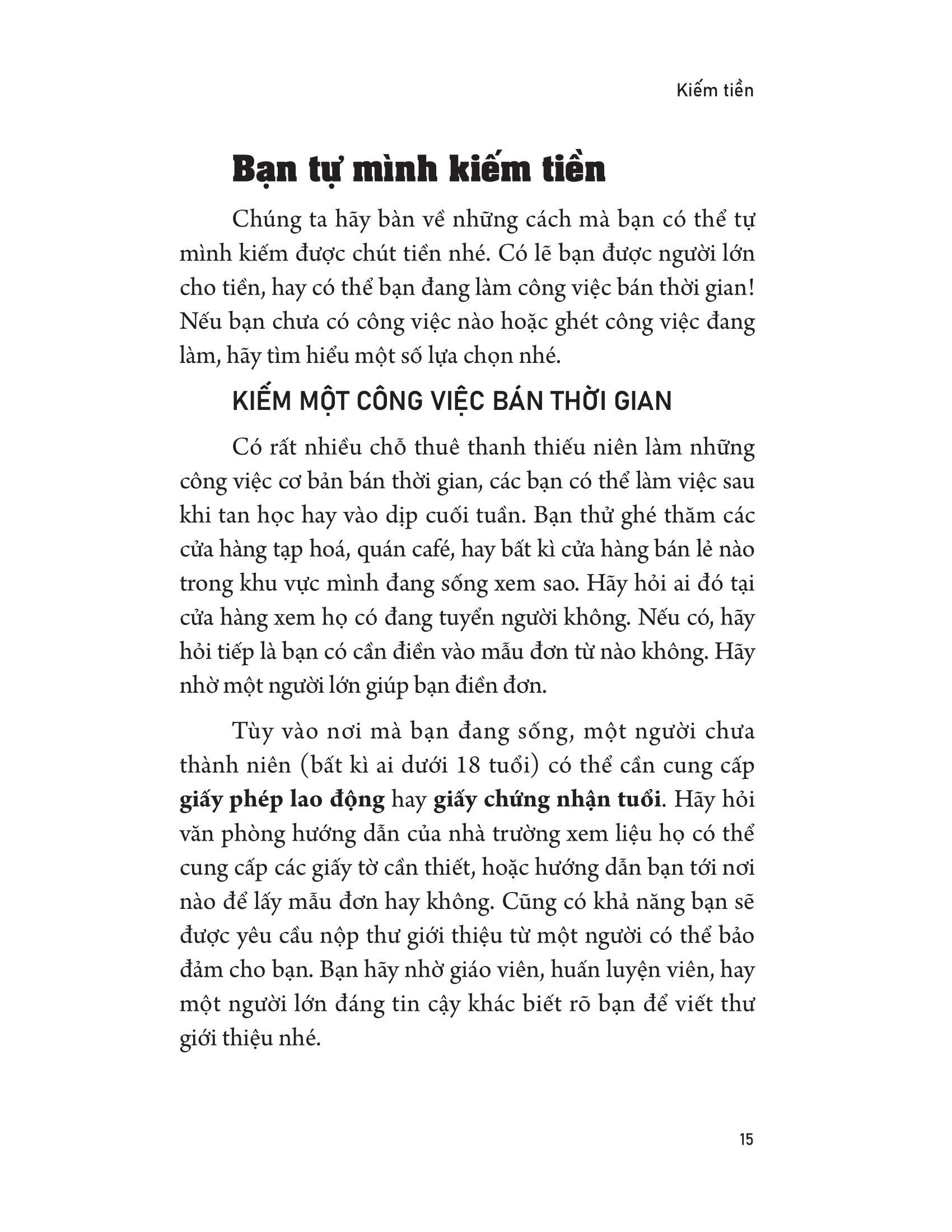 Cẩm Nang Tài Chính Cho Thanh Thiếu Niên