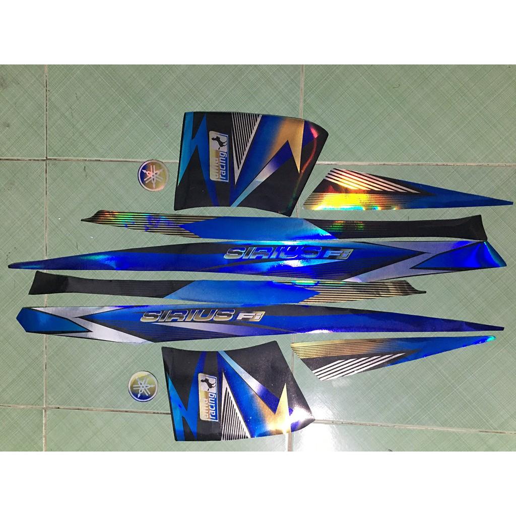 Tem sirius fi xanh đen vàng gold crom