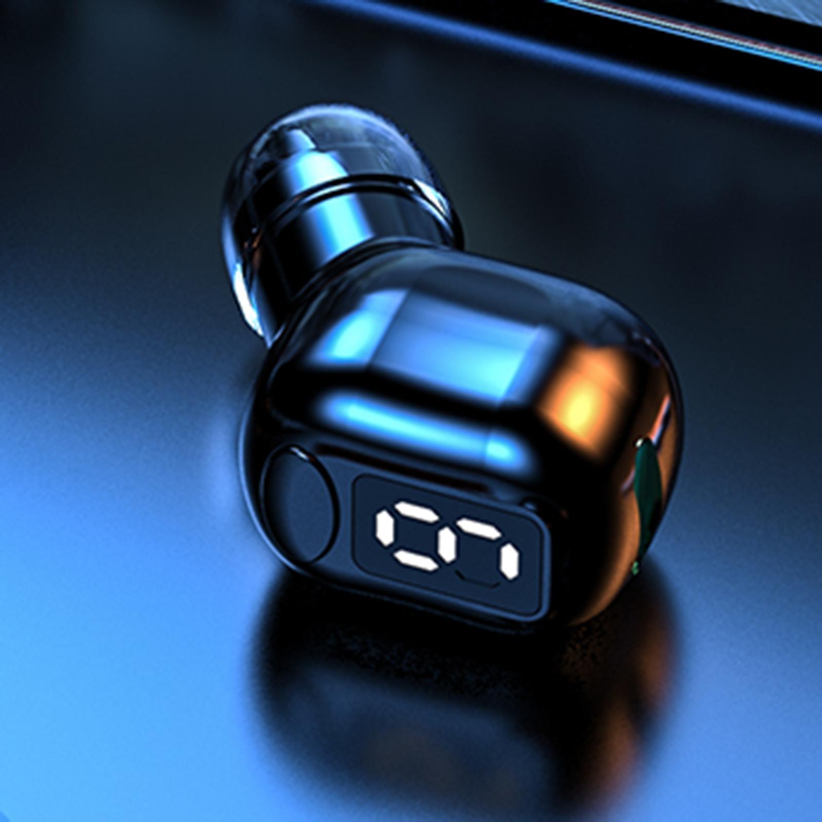 Mini Single Bluetooth Earbud 5.3 Wireless Headset for Smart Phone Black