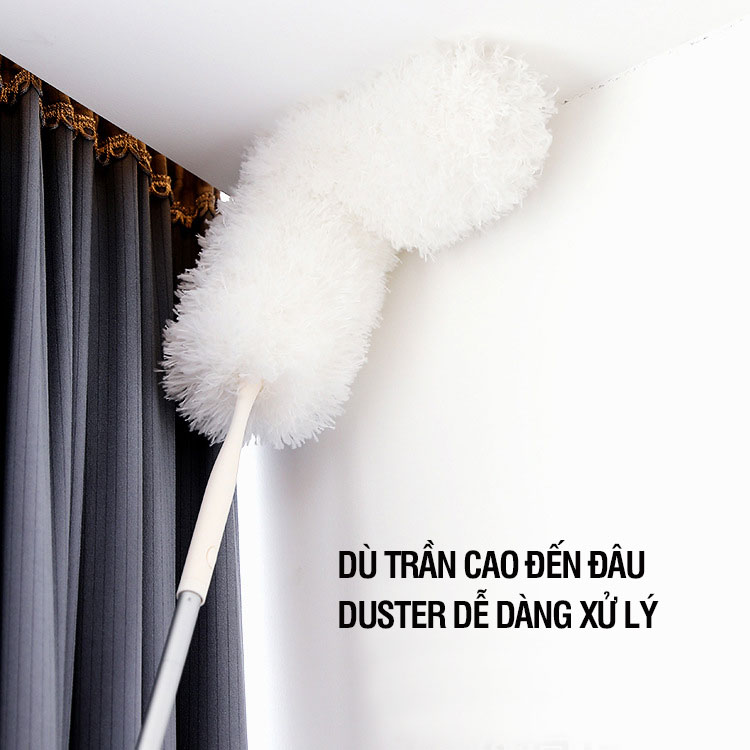 Chổi quét trần nhà, lau bụi đa năng, cán tăng giảm chiều dài OKwife-Duster