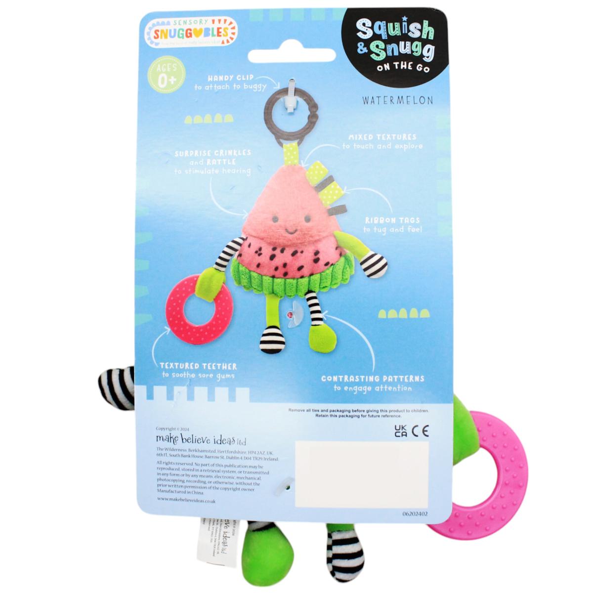 Móc Treo Nhồi Bông Miếng Dưa Hấu - Squish And Snugg On The Go Watermelon