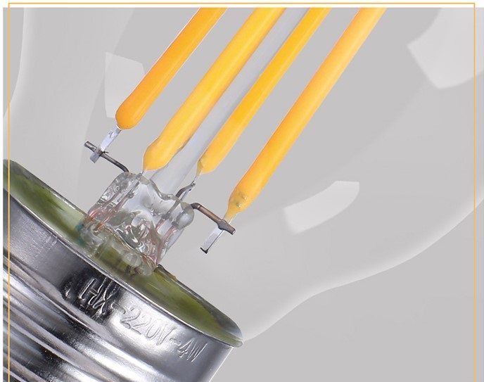 Bộ 3 bóng đèn Led Edison G45 4W đui E27.