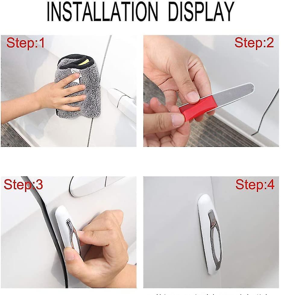 Bộ bảo vệ bảng điều khiển Porte, nhãn dán phổ quát của bảo vệ bên cửa tự động, 4 phòng trắng