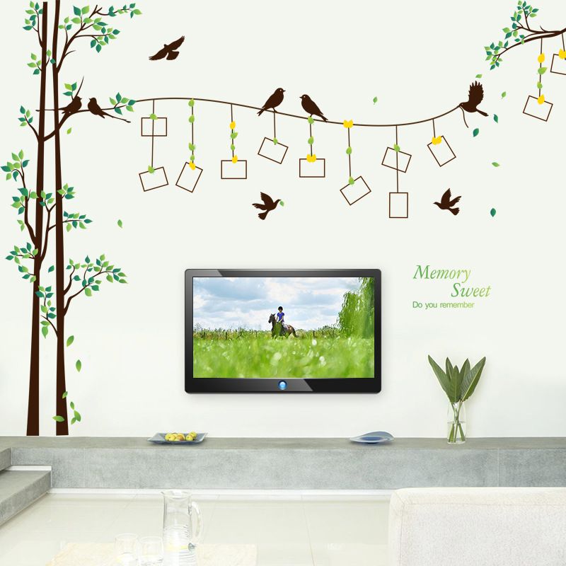 Decal dán tường Cây khung ảnh 9 AmyShop DCX042