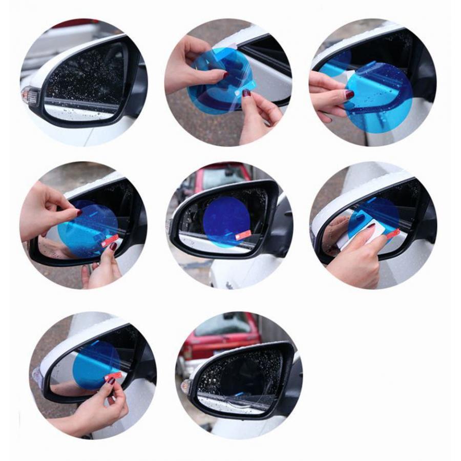 Bộ 2 miếng dán NANO eData cao cấp chống nước cho gương Ô tô - Hàng Chính Hãng