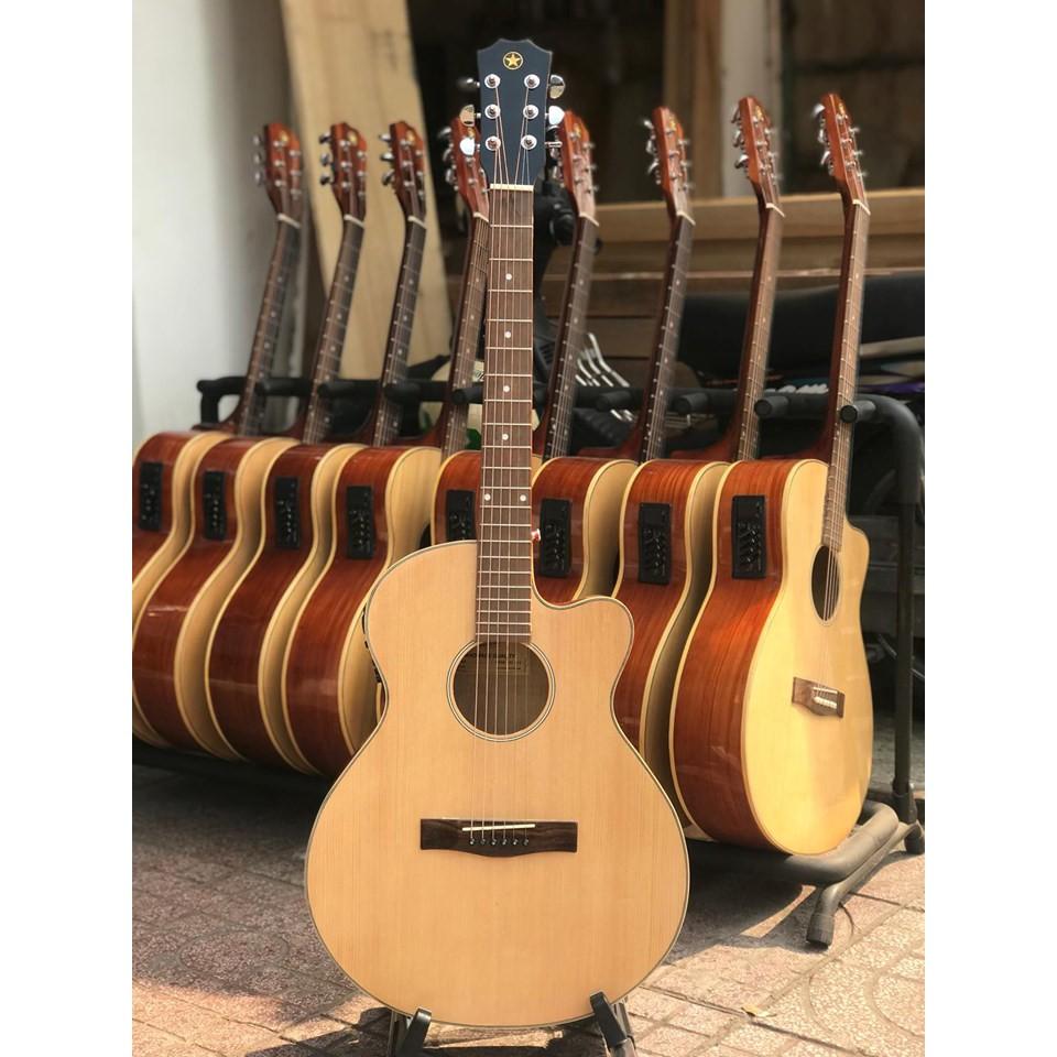 Đàn guitar acoustic cho người mới học SV-02, bản đặc biệt có EQ SV-02CE