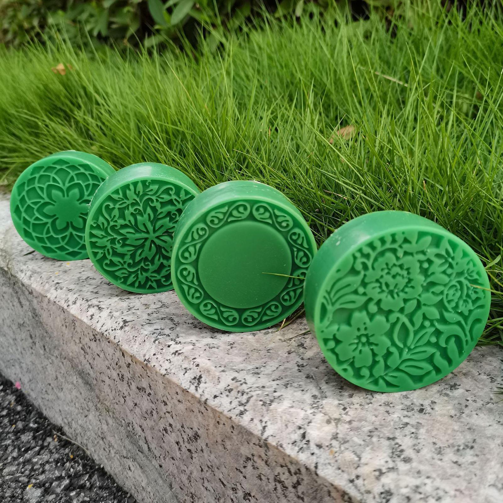 Silicone Soap Molds 4 Cavities Silicone Soap Mold Round Soap Mold for Soap Making Handmade Cake Chocolate Biscuit